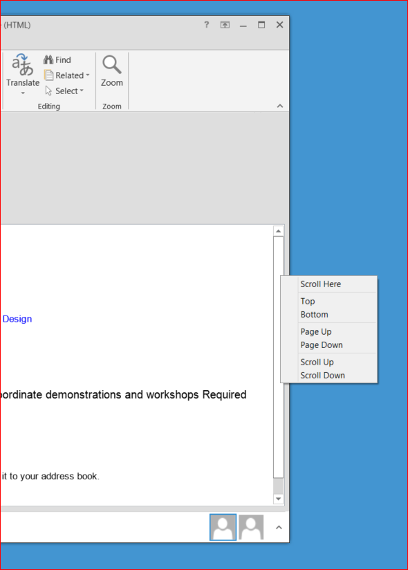 What Is This? Windows Basics Scroll Bar View